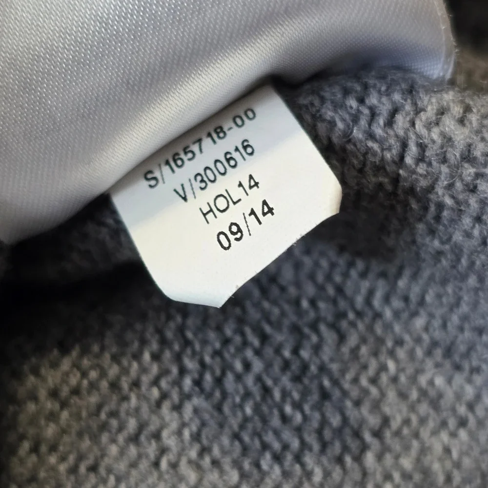 Banana Republic Mens XL Colorblock Crewneck Sweater Gray Black Cotton Wool Blend